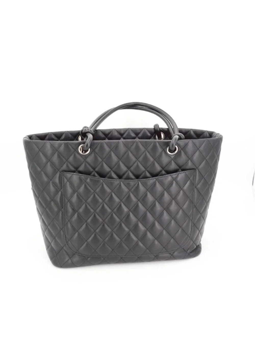 Chanel Cambon Line CC Logo Large Tote Shoulder Bag